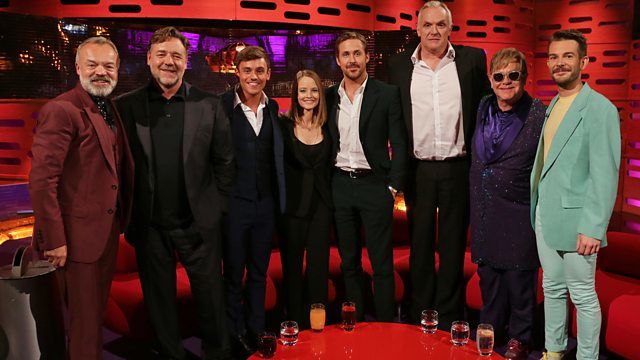 The Graham Norton Show S19E9 Ryan Gosling, Russell Crowe, Jodie Foster, Light Bright Light, Sir Elton John